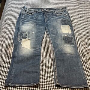 Silver Jeans Women's Blue Ankle & Cropped Jeans